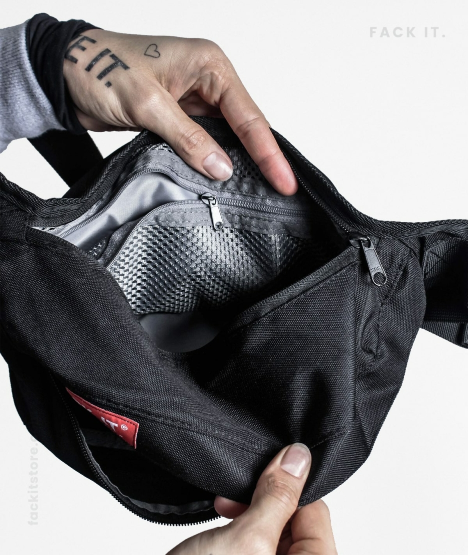 Original photo for the Fack It Fanny Pack spreading worldwide.