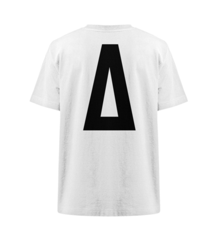 Organic Heavy Nijmegen T-Shirt in white with the oversized ‘A’ statement logo on the back – bold and iconic.