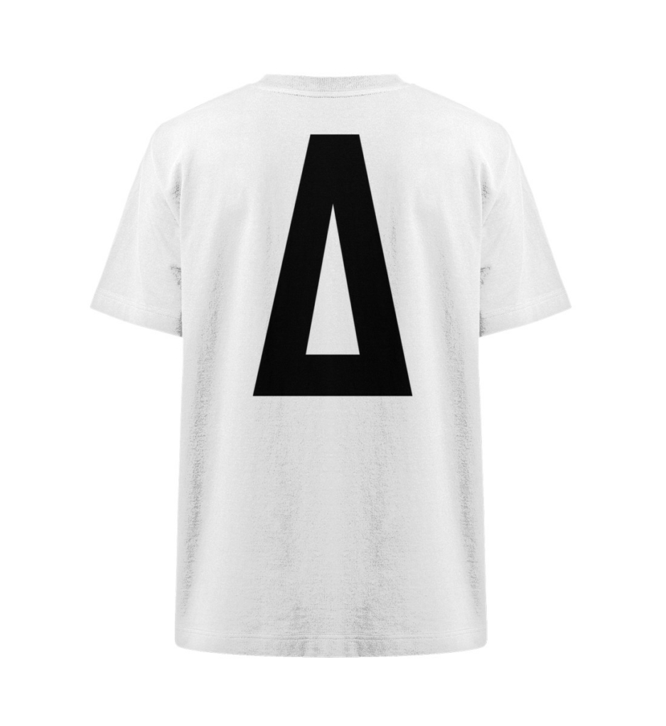 Organic Heavy Nijmegen T-Shirt in white with the oversized ‘A’ statement logo on the back – bold and iconic.