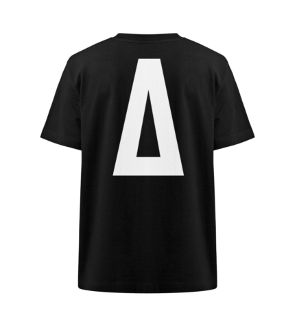 Organic Heavy Werk Door, Niet Terug T-Shirt in black with an oversized ‘A’ statement logo on the back – bold and relentless.