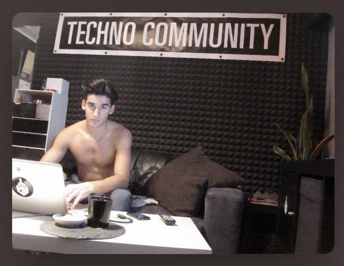 Karim, founder of Fack It, at 19 years old in 2012, during the early days of the brand’s creation.