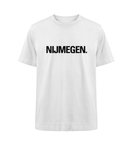 Organic Heavy Nijmegen T-Shirt in white with a crisp, clean front design – heavyweight fit.