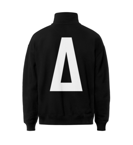 Fack It Zip It Hoodie in black featuring the oversized ‘A’ statement logo on the back – bold and unmistakable.