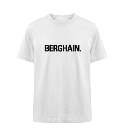 A sleek BERGHAIN. T-shirt in black and white, embodying the essence of Berlin’s legendary techno temple.